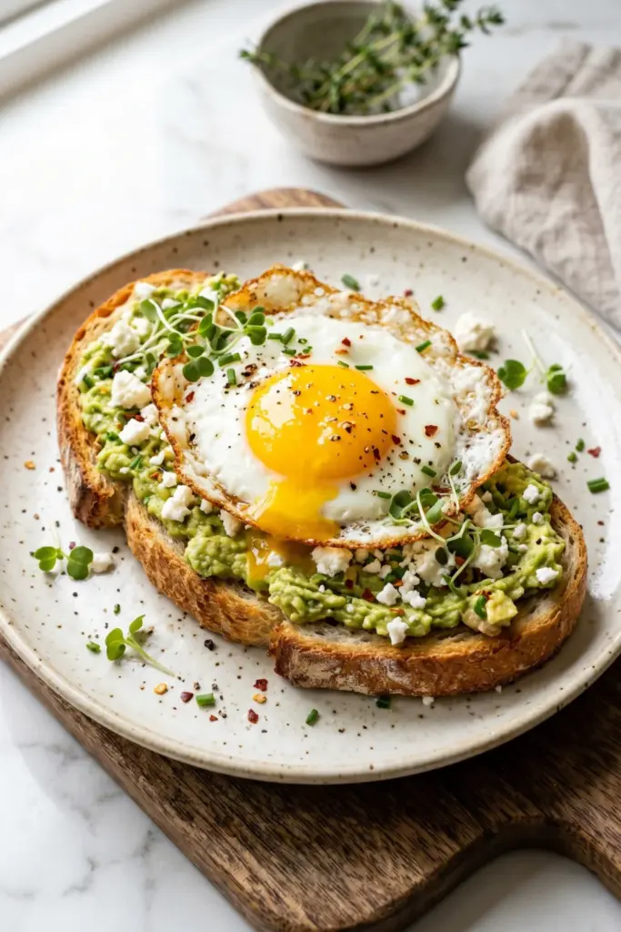 sunny-egg-feta-avocado-toast-high-protein
