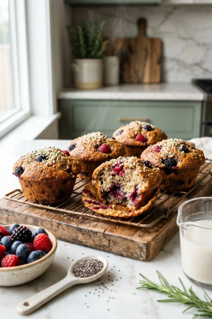 superfood-chia-seed-berry-muffins-healthy-low-calorie-breakfast