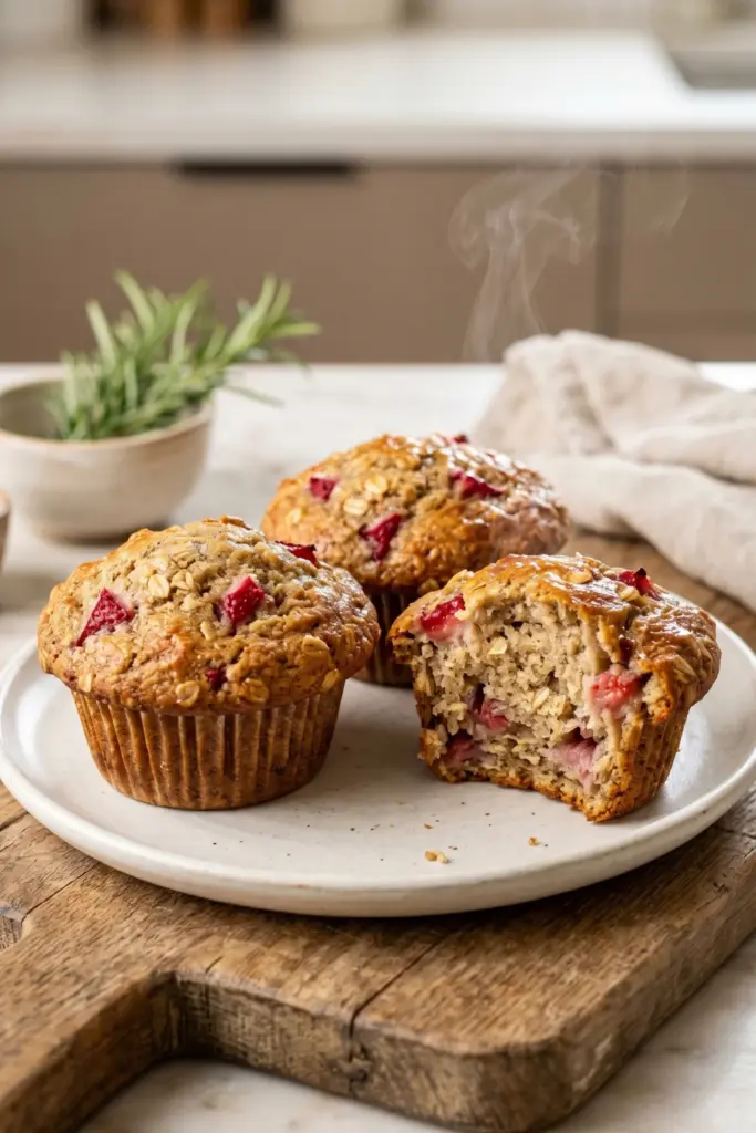 sweet-strawberry-banana-muffins-healthy-low-calorie-breakfast