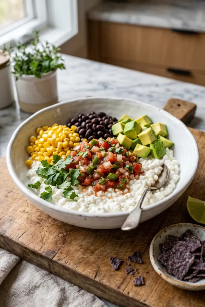 taco-bowl-healthy-cottage-cheese-breakfast-ideas
