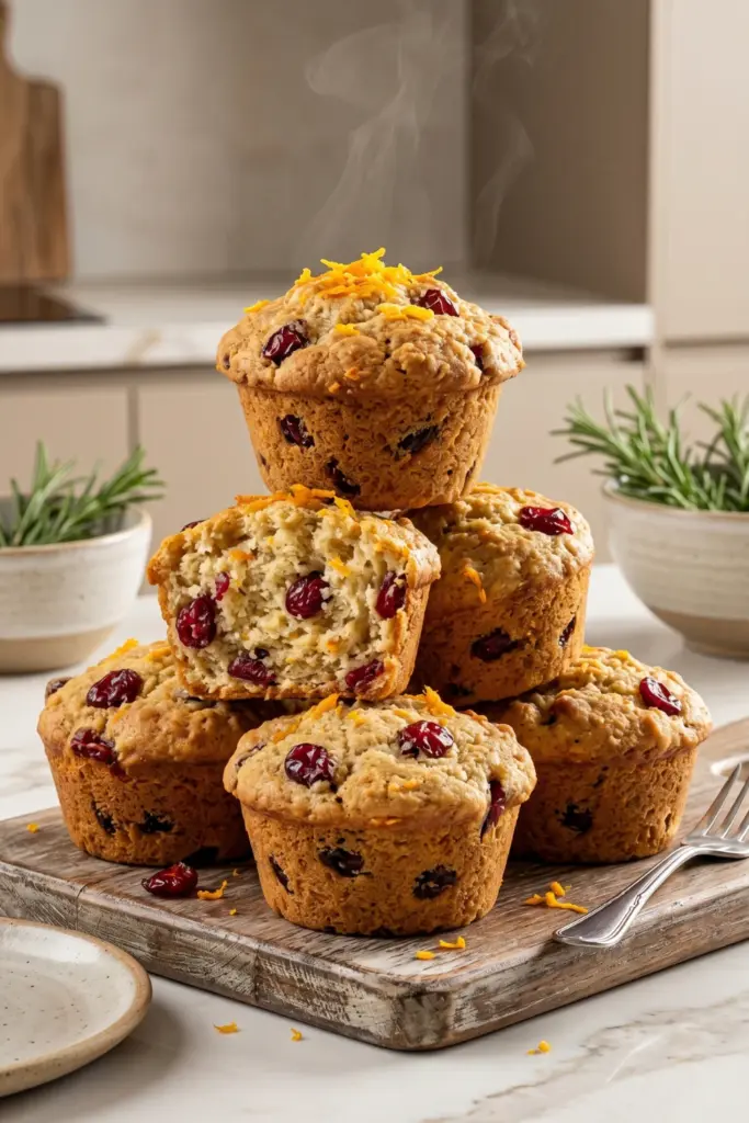 tangy-orange-cranberry-muffins-healthy-low-calorie-breakfast