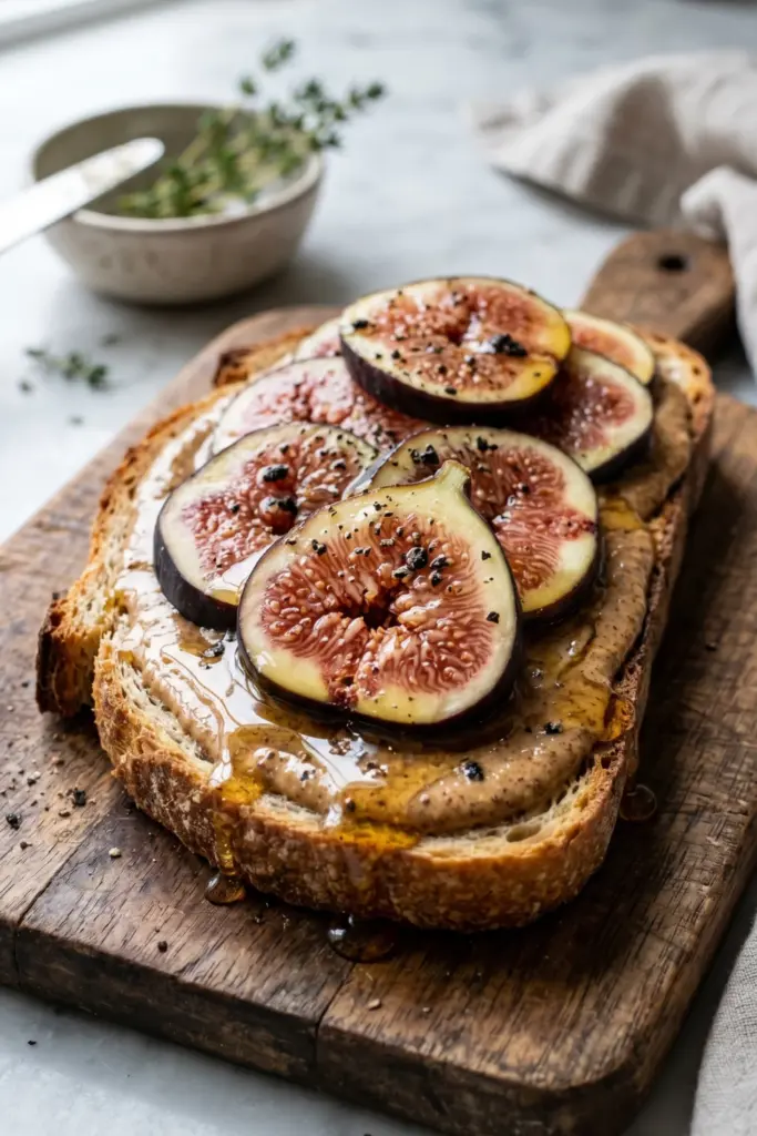 truffle-honey-fig-almond-butter-toast-luxury