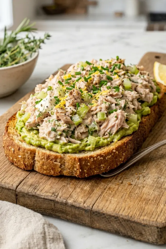 tuna-salad-avocado-toast-high-protein