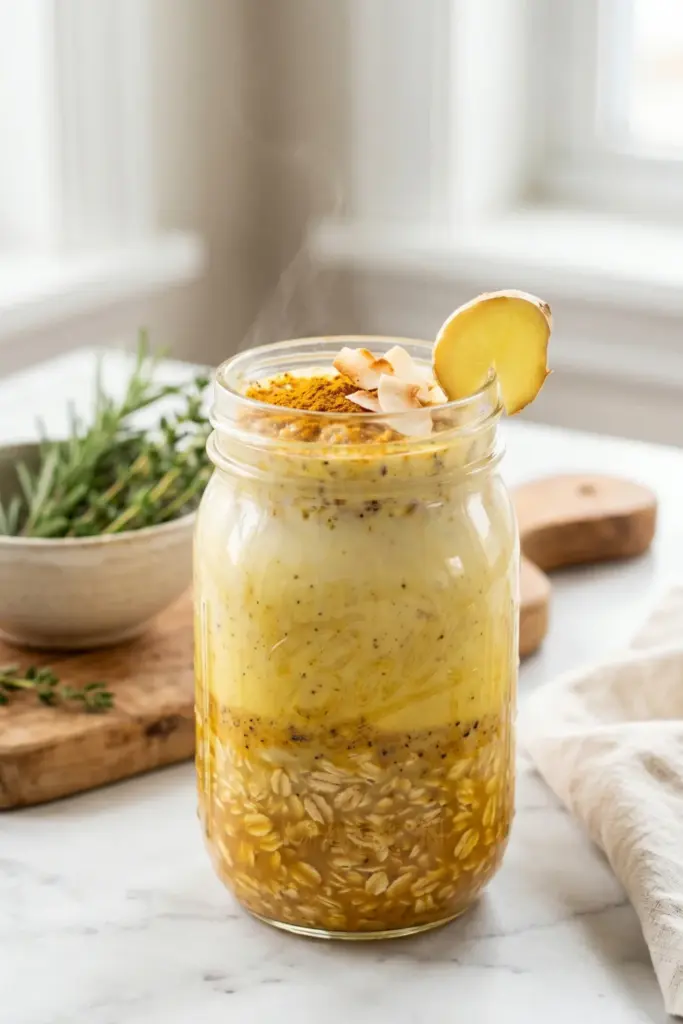 turmeric-golden-milk-oats-healthy-breakfast-jar