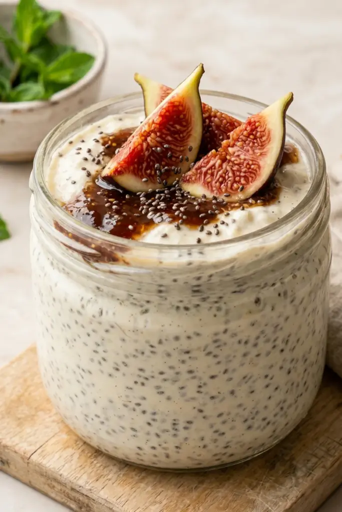 vanilla-chia-cottage-cheese-pudding-summer-dessert