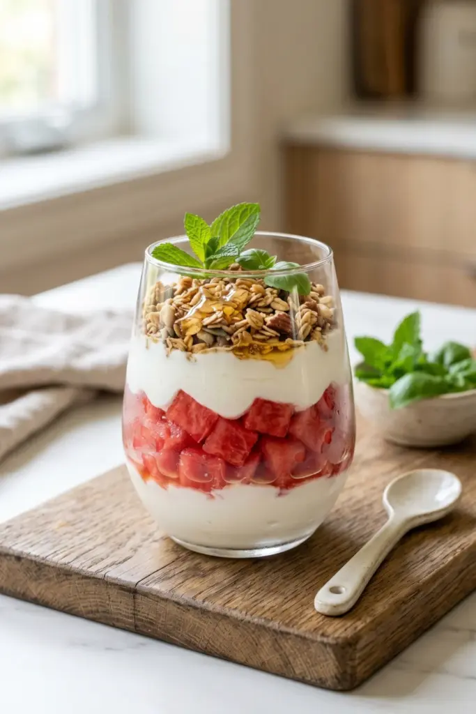 velvety-watermelon-yogurt-parfait-summer-desserts