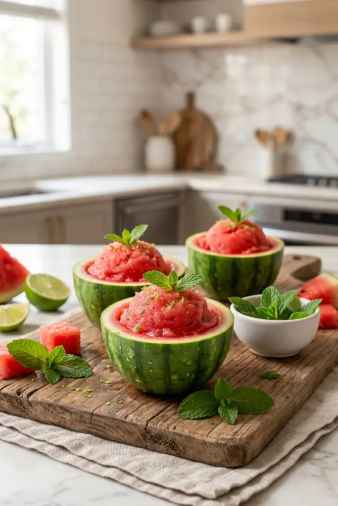 watermelon-mint-sorbet-cups-healthy-no-bake-summer-desserts