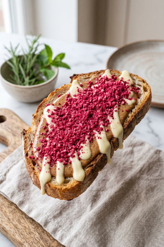 white-chocolate-raspberry-almond-butter-toast-luxury