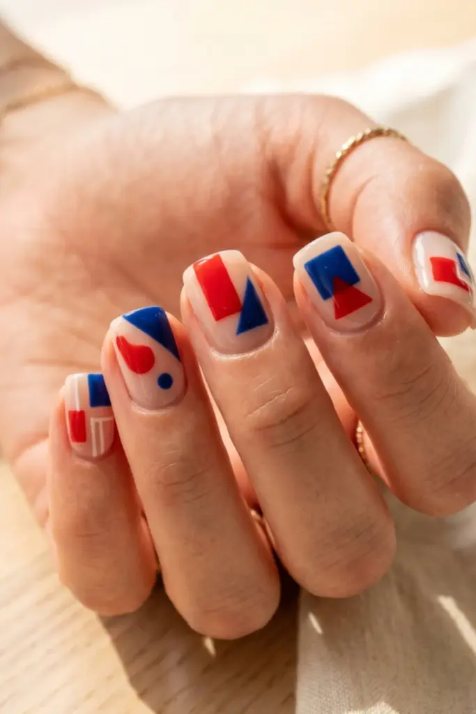 abstract-patriotic-color-blocks-fourth-july-summer-nail-colors-design-ideas