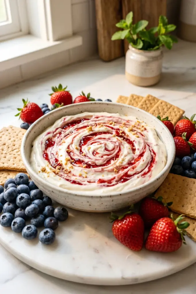 berry-cheesecake-dip-fourth-july-summer-party-dessert-recipes-ideas