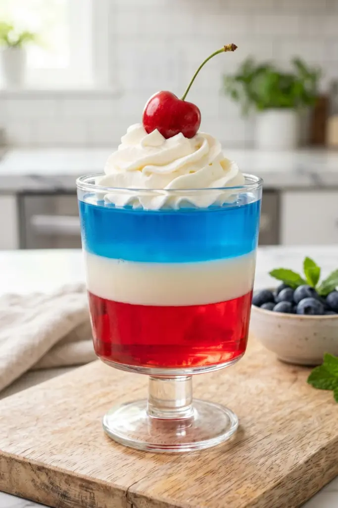 berry-layered-jello-cups-fourth-july-summer-party-dessert-recipes-ideas