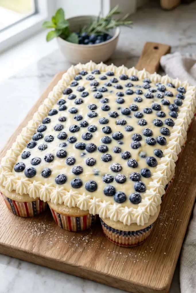 blueberry-cream-delight-cupcake-cake-fourth-july-ideas