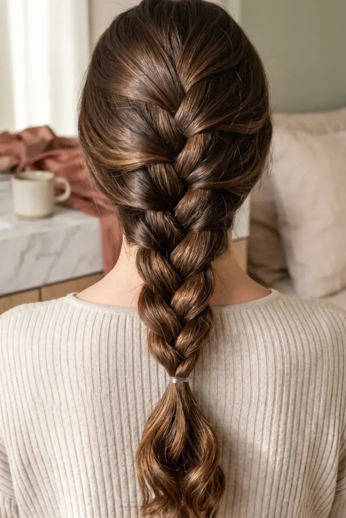 braided-sleep-in-waves-three-strand-cute-back-to-school-heatless-hairstyles-healthy-hair