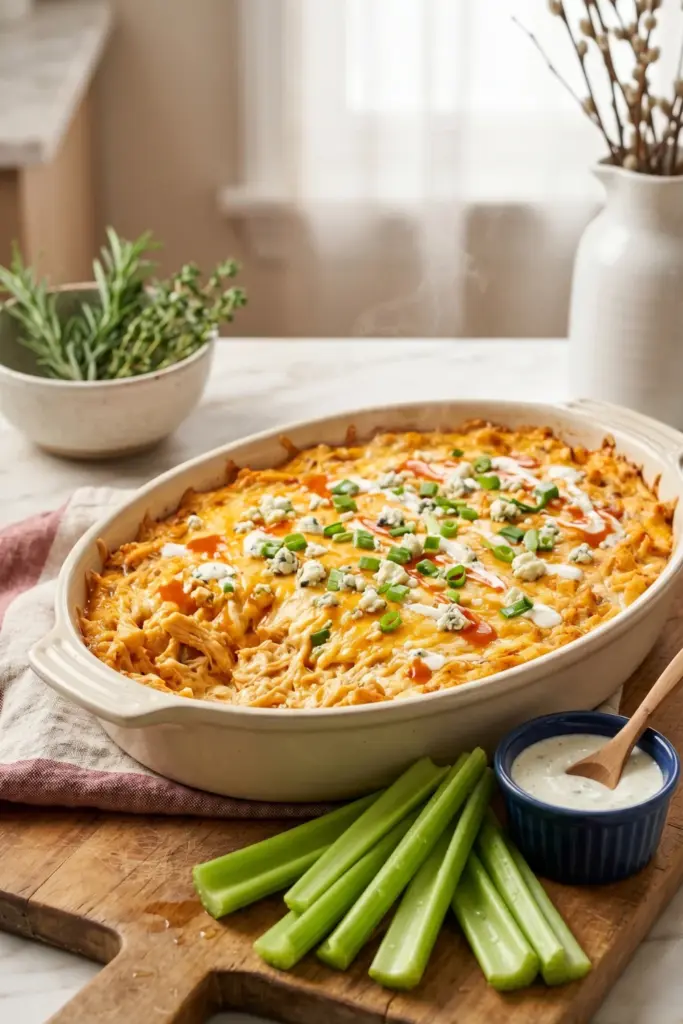 buffalo-chicken-dip-celery-sticks-fourth-july-appetizers
