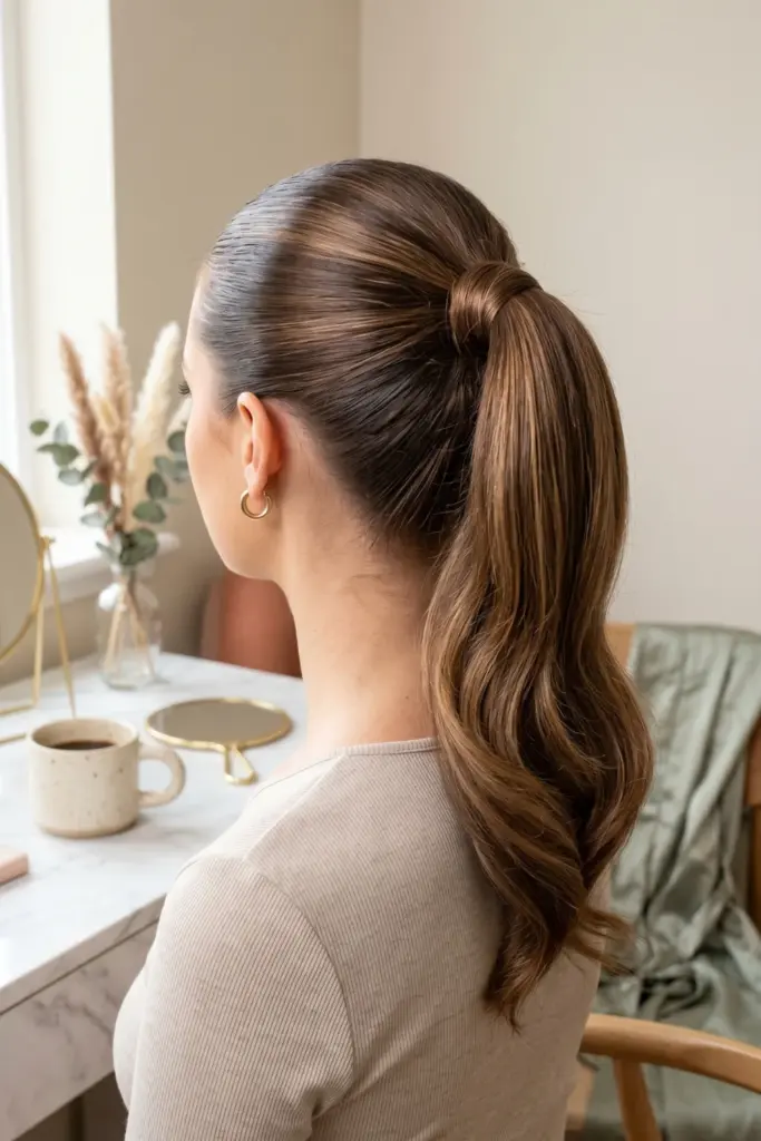 classic-high-ponytail-easy-school-hairstyles-5-minutes