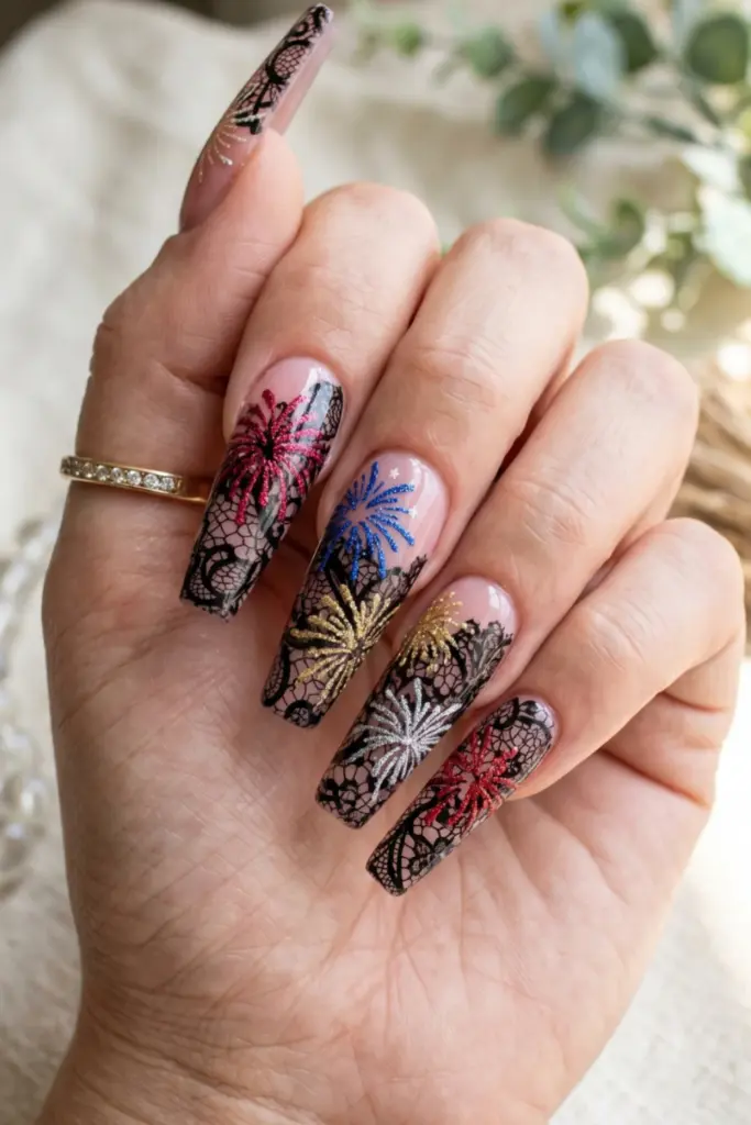 fireworks-lace-stamping-fourth-july-acrylic-nails-luxury