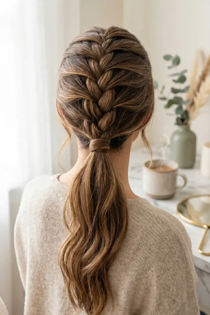 french-braid-ponytail-easy-school-hairstyles-5-minutes