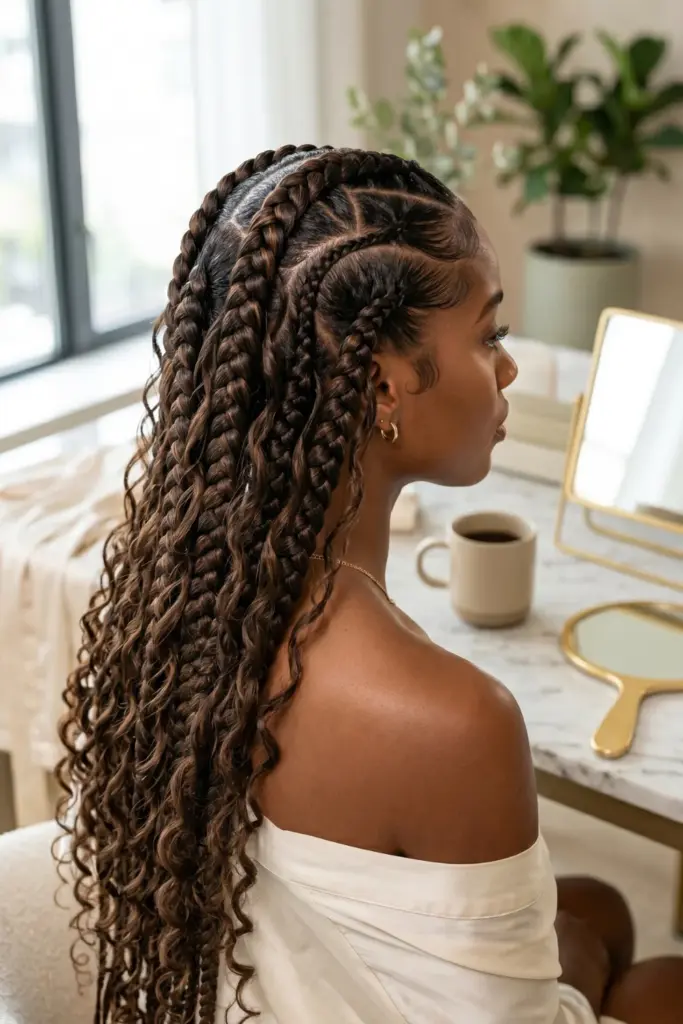 goddess-braids-cute-trendy-back-to-school-hairstyles-black-women-ideas
