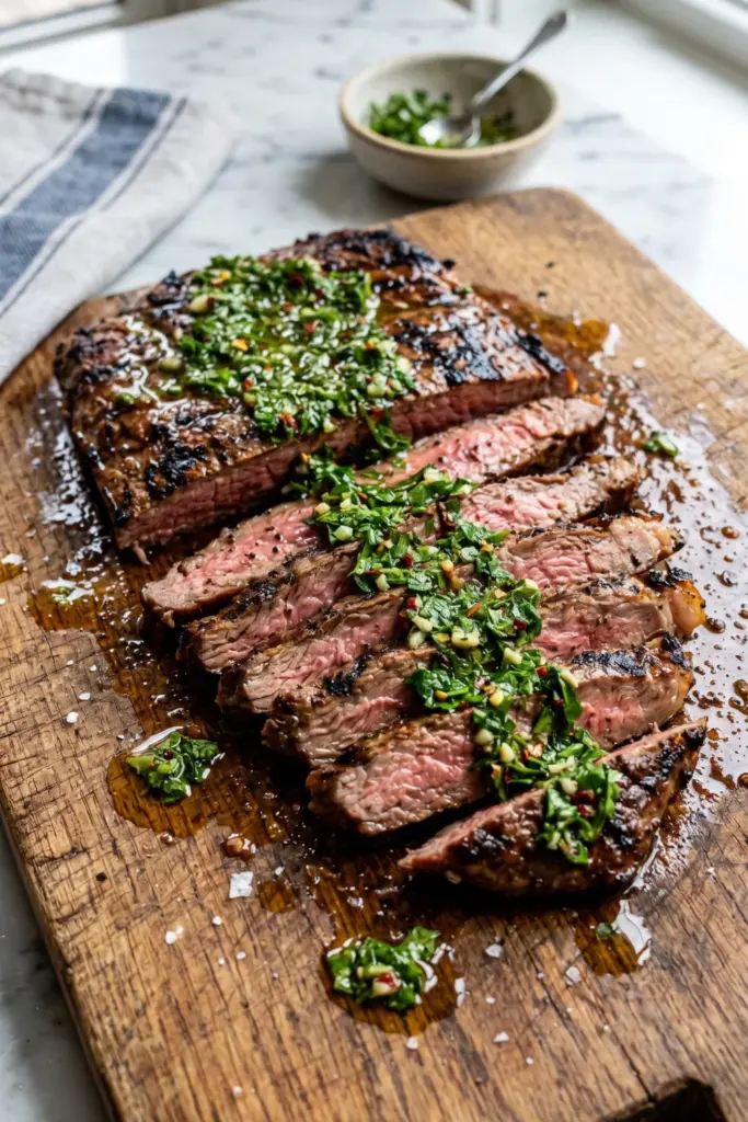 grilled-flank-steak-chimichurri-fourth-july-bbq-recipes