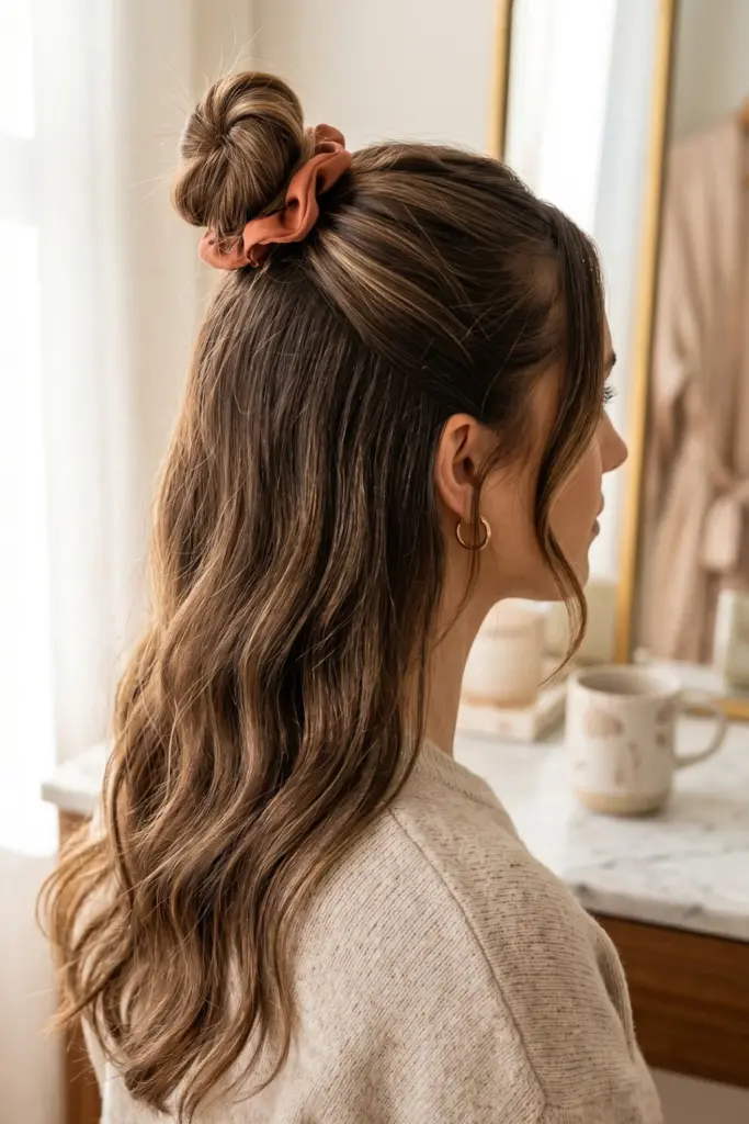 half-up-top-knot-easy-school-hairstyles-5-minutes