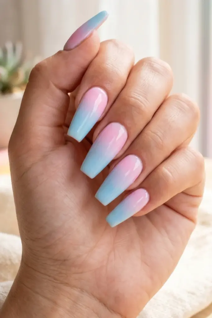 lavender-chrome-pastel-summer-nail-design-ideas
