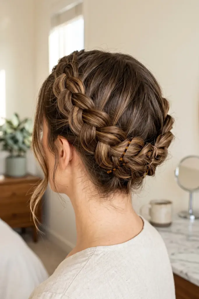 low-tucked-french-braid-heatless-cute-back-to-school-hairstyles-healthy-hair