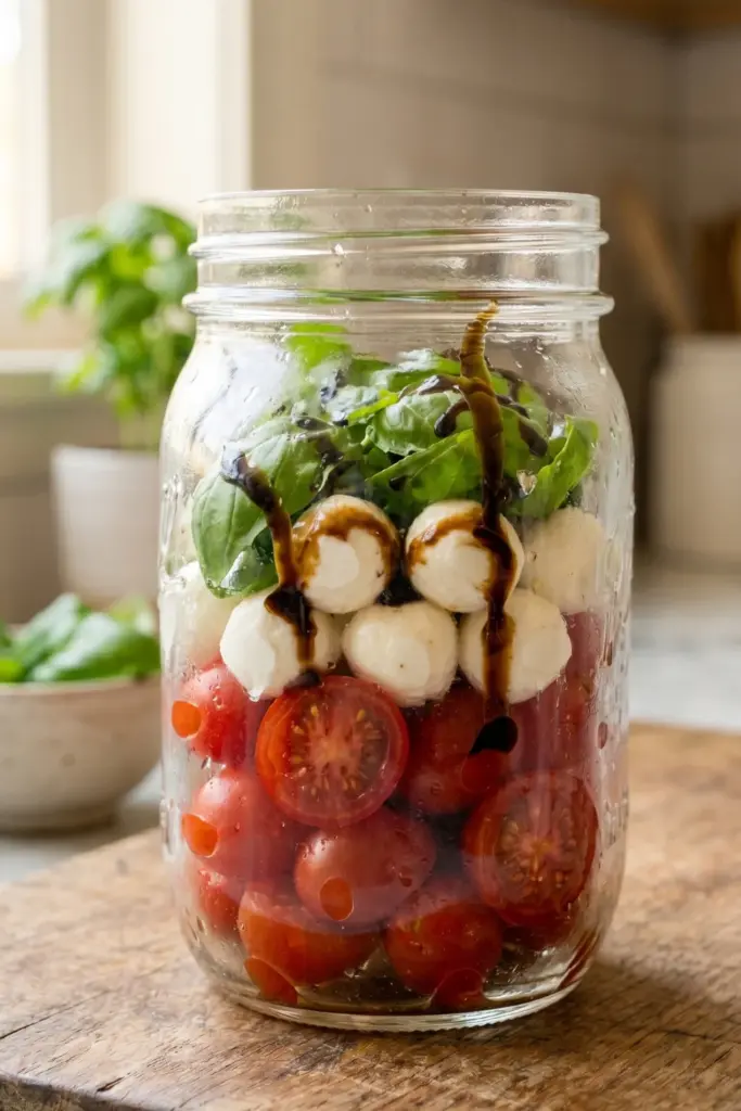 mason-jar-caprese-salad-affordable-fourth-july-food-ideas