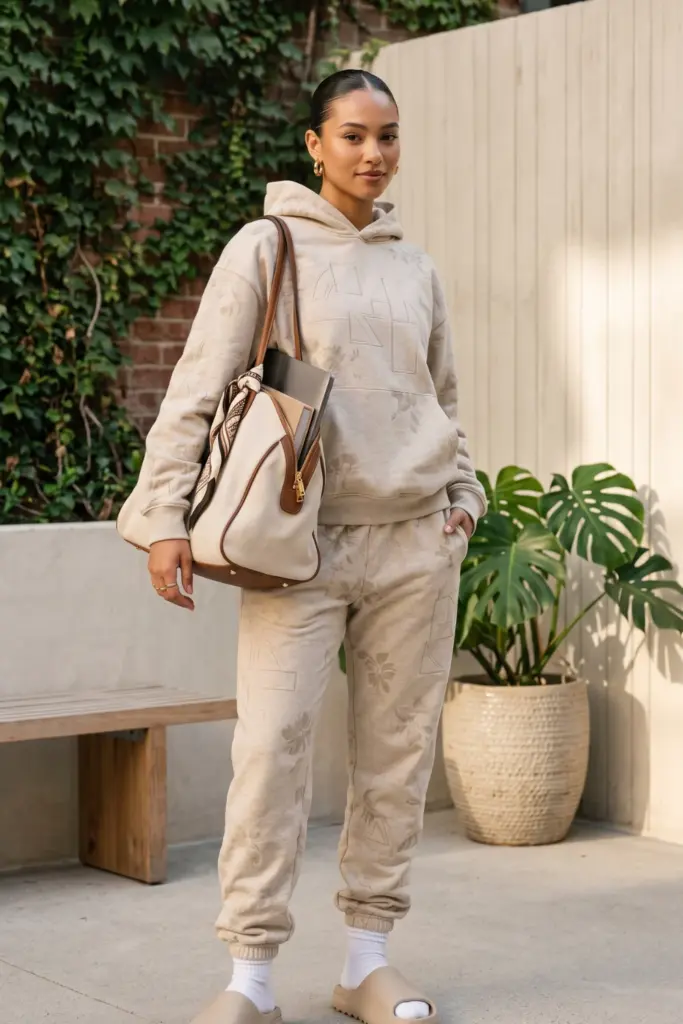 matching-sweatsuit-tote-bag-slides-viral-back-to-school-outfit-ideas-2026