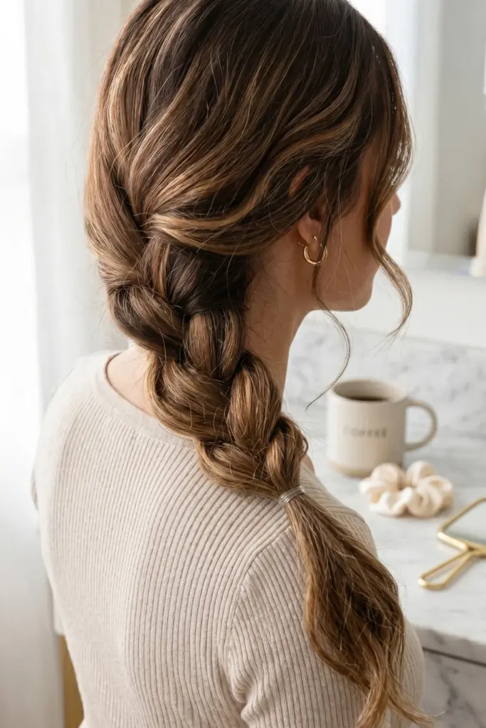 messy-side-braid-cute-back-to-school-hairstyles-busy-mornings