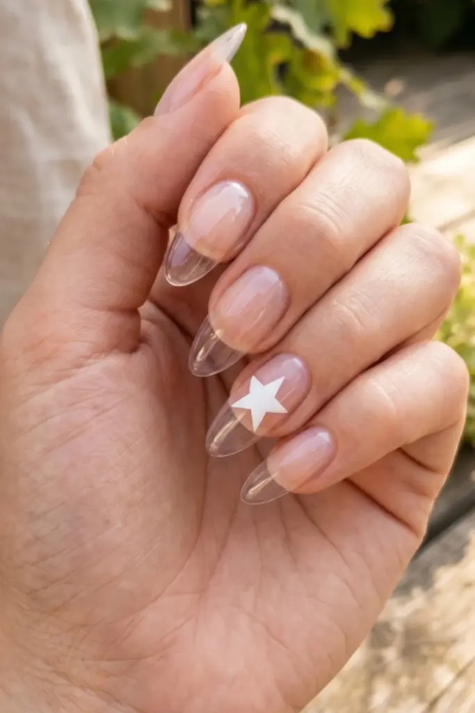 minimalist_patriotic_nails_clear_single_white_star_decal