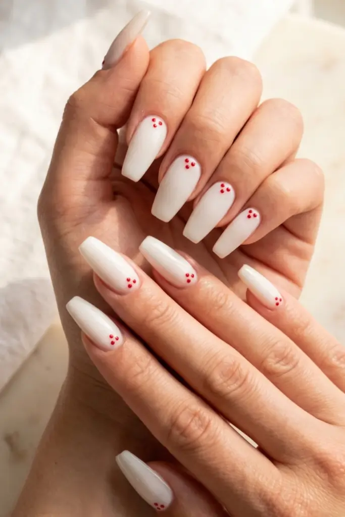 minimalist_patriotic_nails_white_base_tiny_red_dot_cluster