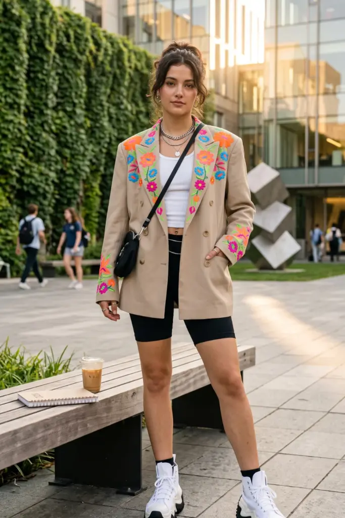 oversized-blazer-bike-shorts-chunky-sneakers-viral-back-to-school-outfit-ideas-2026