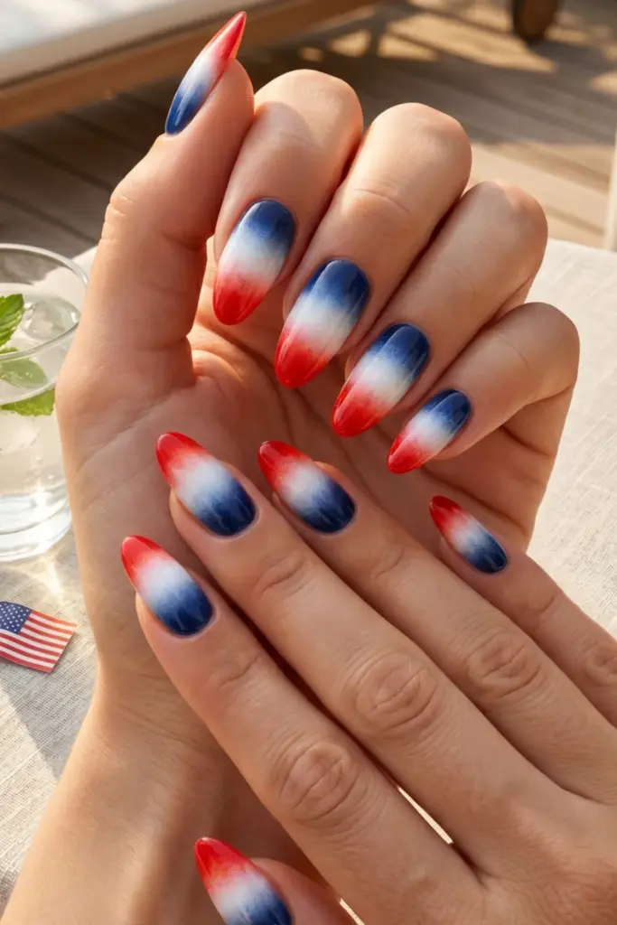 patriotic-ombre-fade-fourth-july-summer-nail-colors-design-ideas