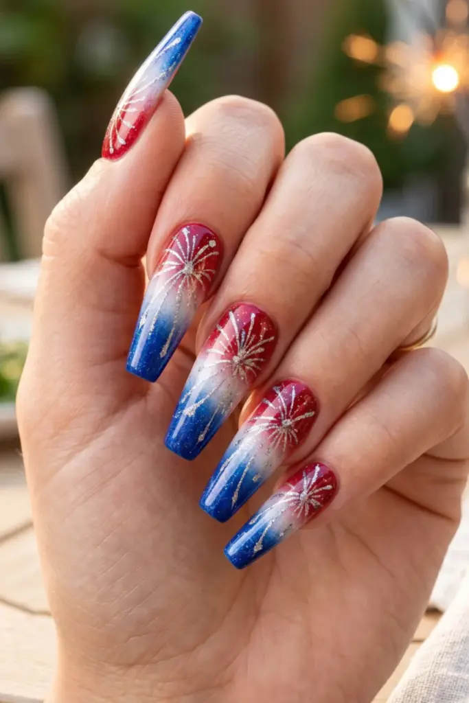 patriotic-ombre-glitter-trails-stunning-firework-nail-designs-fourth-july-holiday-parties