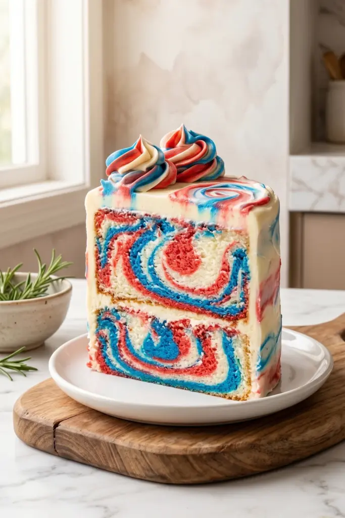 patriotic-tie-dye-swirl-cake-fourth-july-patriotic-decorations