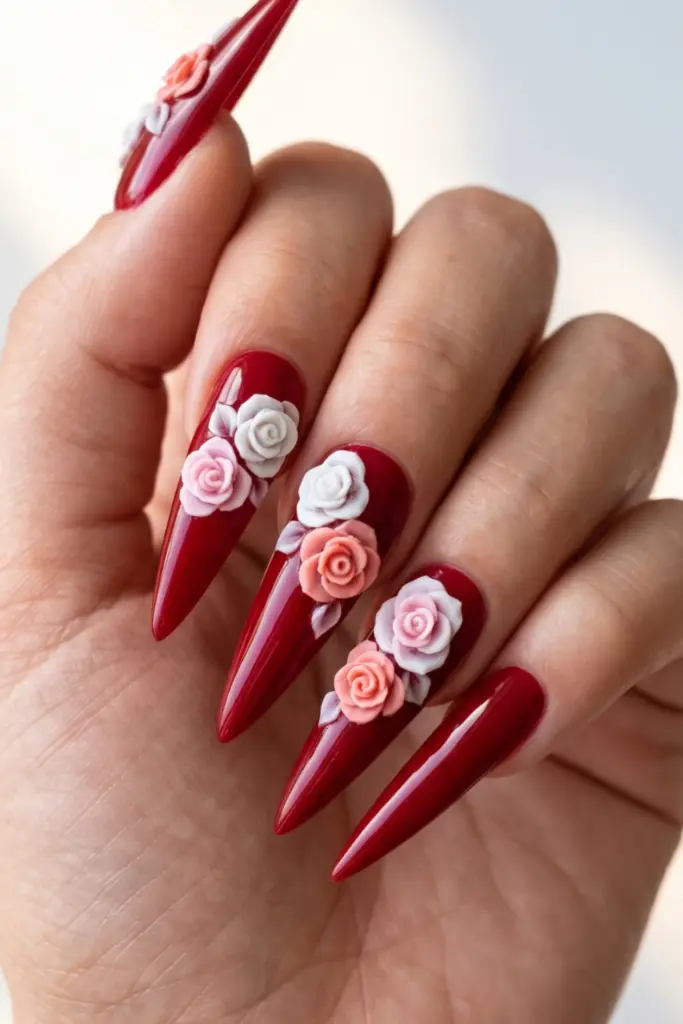 red-stiletto-3d-roses-ravishing-red-nails-floral-summer-designs-ideas