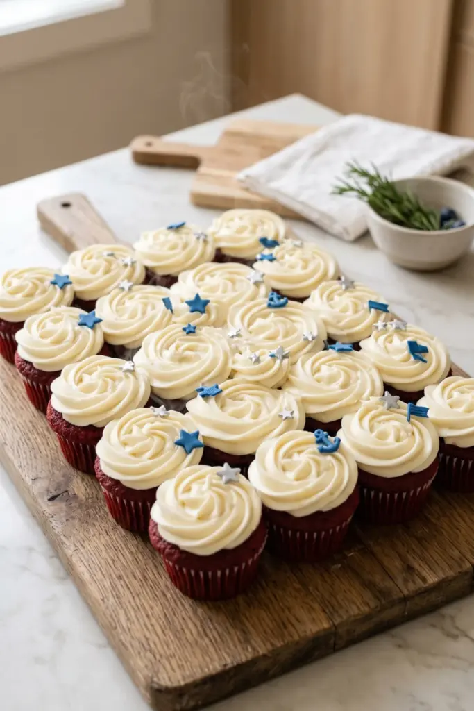 red-velvet-cream-cheese-swirl-cupcake-cake-fourth-july-ideas