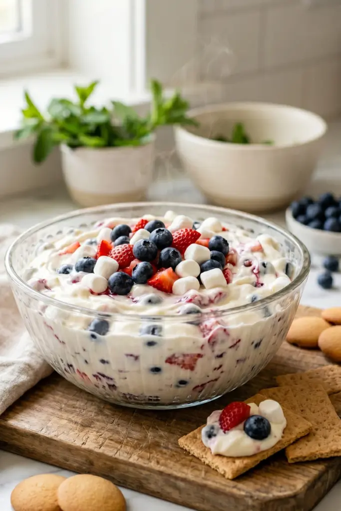 red-white-blue-cheesecake-salad-viral-tiktok-fourth-july-recipes
