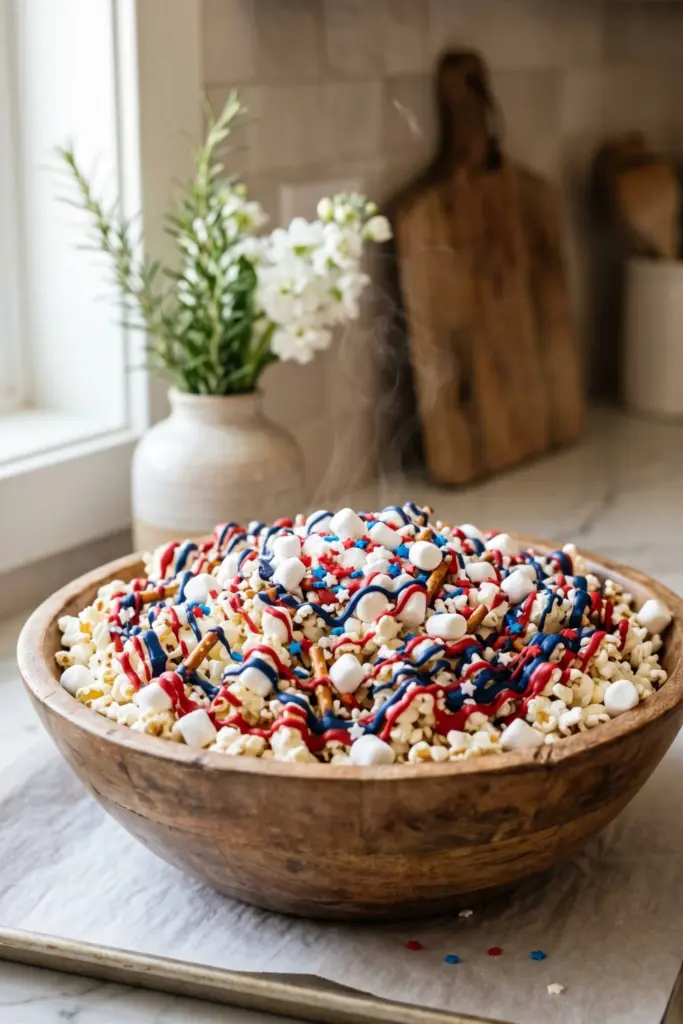 red-white-blue-popcorn-viral-tiktok-fourth-july-recipes