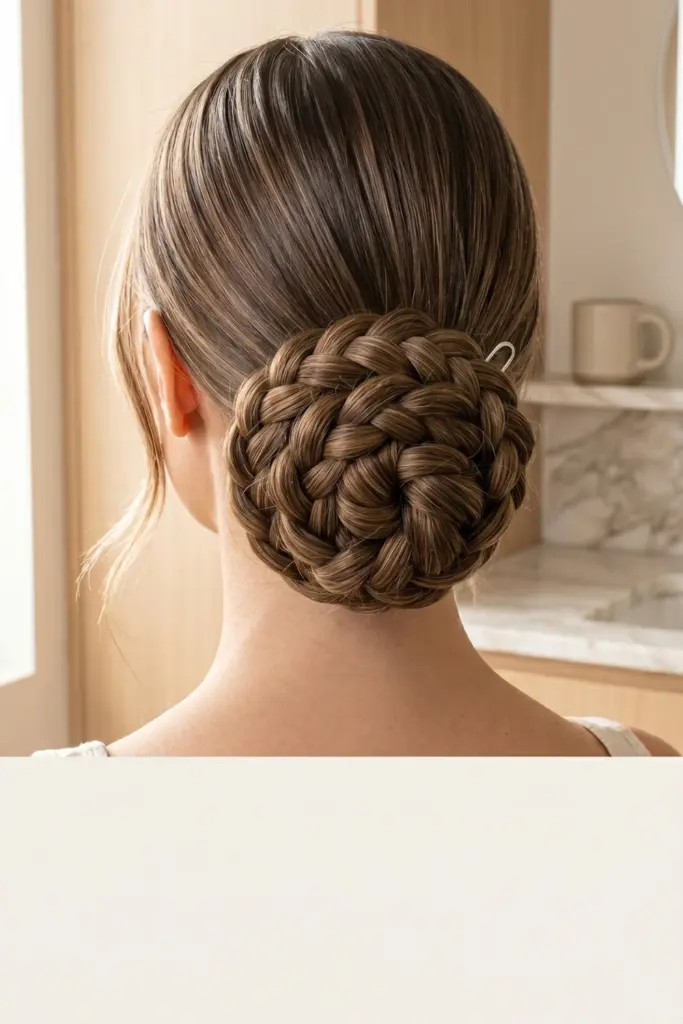 simple-low-braided-bun-easy-back-to-school-hairstyles-busy-mornings