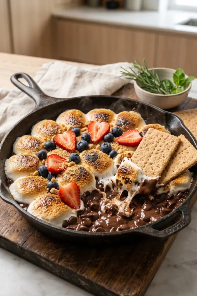 smores-dip-berries-fourth-july-bbq-recipes