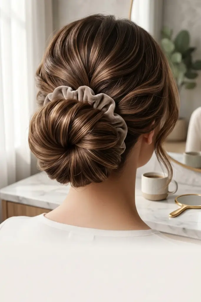 sock-bun-heatless-voluminous-wrap-cute-back-to-school-hairstyles-healthy-hair