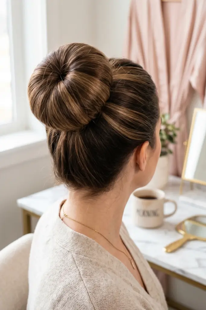 sock-bun-quick-version-cute-back-to-school-hairstyles-busy-mornings