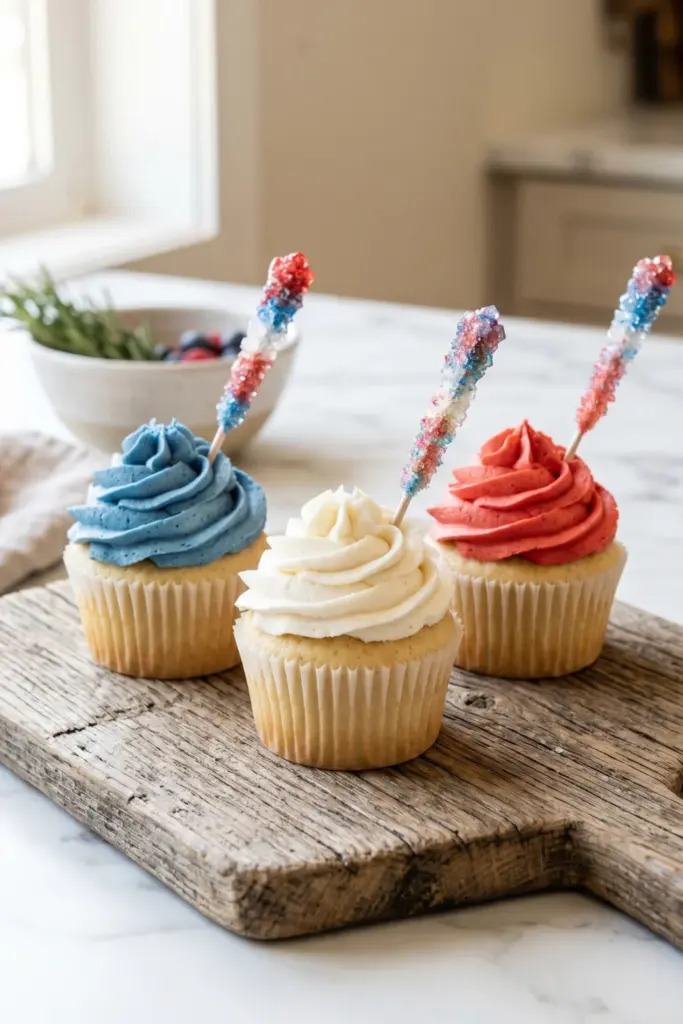 sparkler-cupcakes-affordable-fourth-july-food-ideas