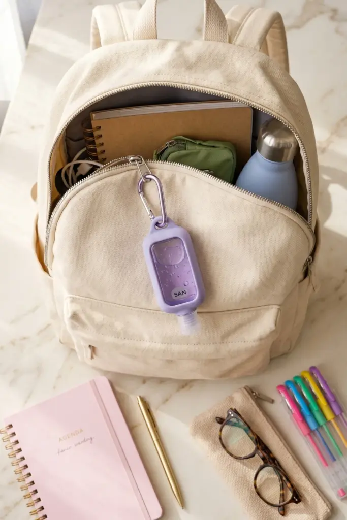 the-keychain-hand-sanitizer-chic-trendy-contemporary-back-to-school-backpack-aesthetic-essentials-supplies-ideas-high-schoolers-2026