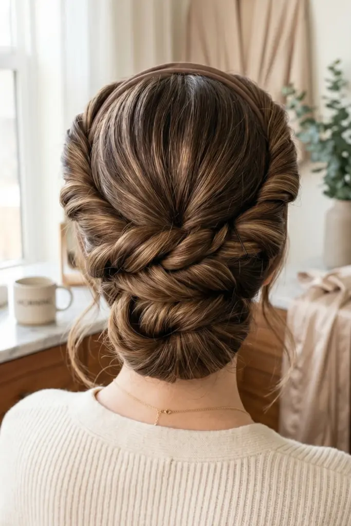 triple-twisted-headband-wrap-cute-back-to-school-heatless-hairstyles-healthy-hair
