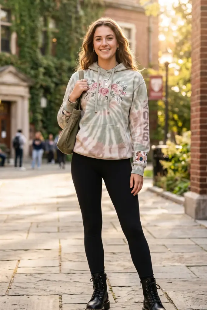 viral-trendy-school-outfits-tie-dye-hoodie-leggings-combat-boots-chic-ideas