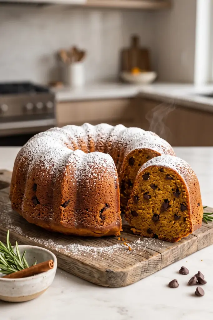 easy-back-to-school-pumpkin-chocolate-chip-bundt-cake