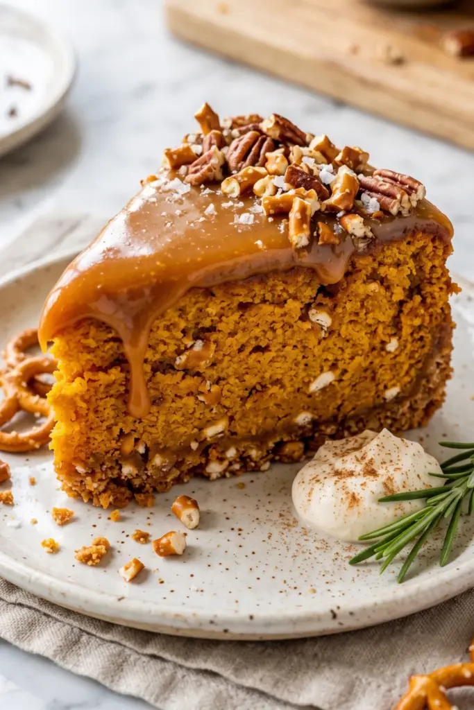 easy-back-to-school-pumpkin-pretzel-crunch-cake