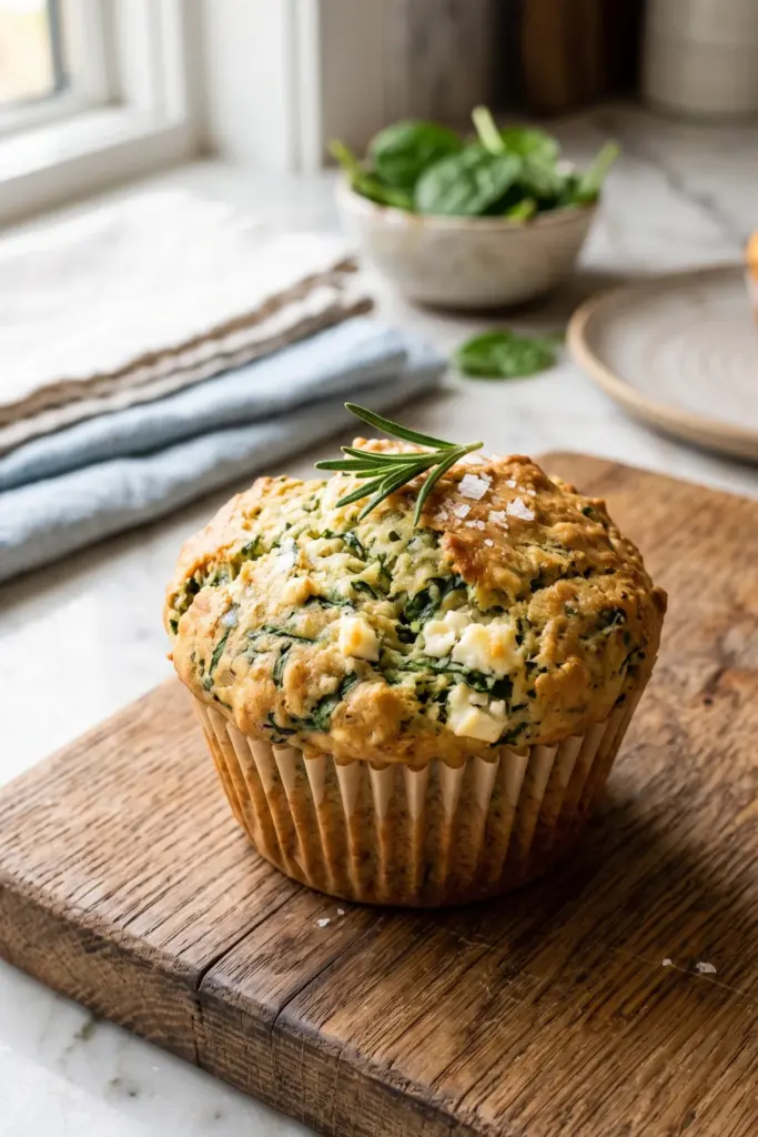 healthy_spinach_feta_savory_muffins_lunchbox